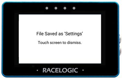 MFD Touch Settings Confirm