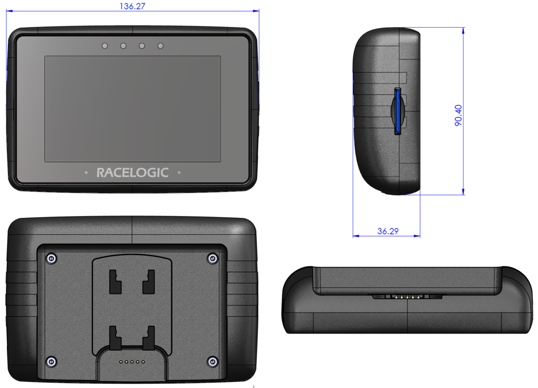 PB Touch Dimensions Without Battery