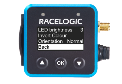 VBOX Mini LapTimer - Display menu - back  (400px)