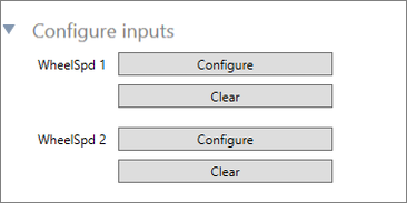 VBOX Omega - VBOX Setup - IMU - Wheel Speeds - Configure