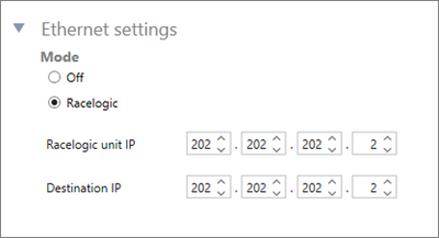 VBOX Omega - VBOX Setup - Serial - Ethernet Settings
