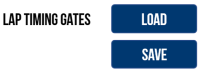 Lap Timing Gates option in the Lap Timing Settings on VBOX Touch.