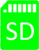 Green SD Status Indicator on VBOX Touch.