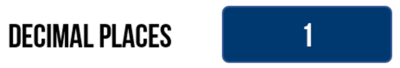 Decimal Places option in the Speed Settings on VBOX Touch.