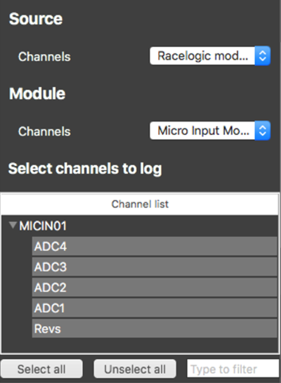 VBVS Mac CAN Settings Channels