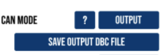 CAN Mode - Output option in the CAN Settings on VBOX Touch.